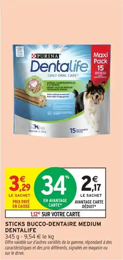 Intermarché Sticks bucco-dentaire medium dentalife offre