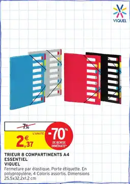 Intermarché Trieur 8 compartiments a4 essentiel viquel offre