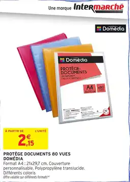 Intermarché Protège documents 80 vues domédia offre
