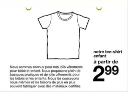 Zeeman Notre tee-shirt enfant offre