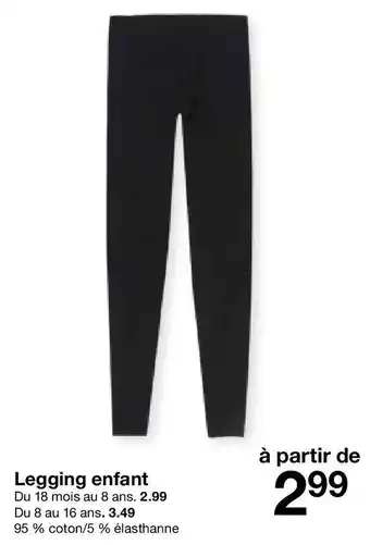 Zeeman Legging enfant offre