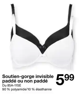 Zeeman Soutien-gorge invisible paddé ou non paddé offre