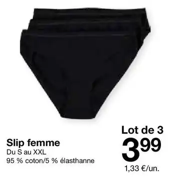 Zeeman Slip femme offre