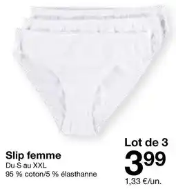 Zeeman Slip femme offre