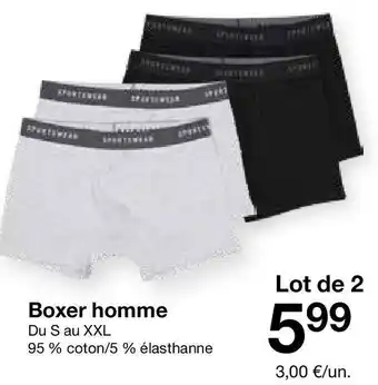 Zeeman Boxer homme offre
