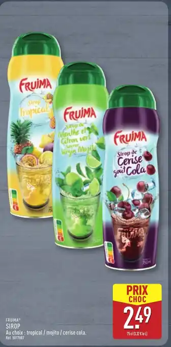 ALDI FRUIMA Sirop offre