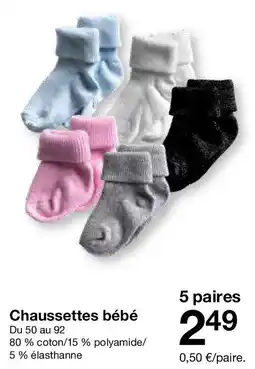 Zeeman Chaussettes bébé offre