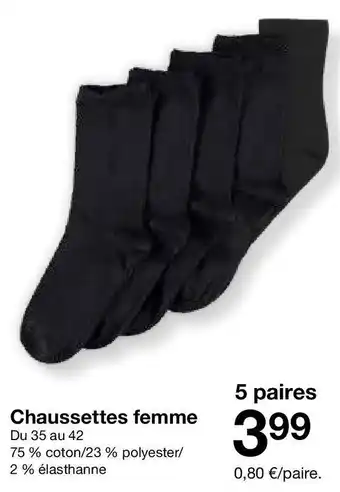 Zeeman Chaussettes femme offre