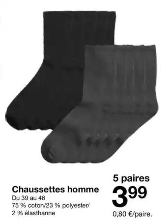 Zeeman Chaussettes homme offre