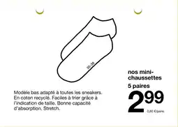 Zeeman Nos mini-chaussettes offre