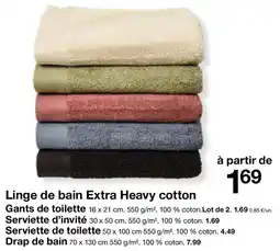 Zeeman Linge de bain Extra Heavy cotton offre