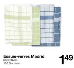 Zeeman Essuie-verres Madrid offre