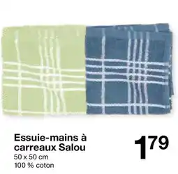 Zeeman Essuie-mains à carreaux Salou offre