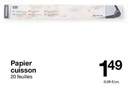 Zeeman Papier cuisson offre