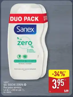 ALDI SANEX Gel douche zer0% offre