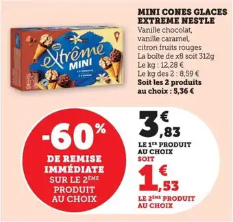 Bi1 Mini cones glaces extreme nestle offre