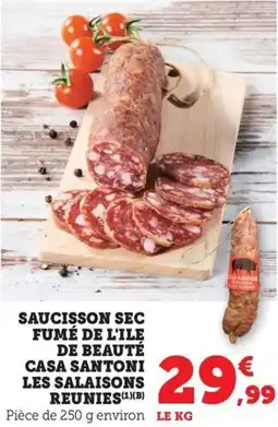 Bi1 Saucisson sec fumé de l'ile de beauté casa santoni les salaisons reunies offre