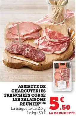 Bi1 Assiette de charcuteries tranchées corse les salaisons reunies offre