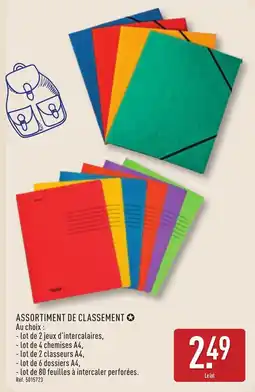 ALDI Assortiment de classement offre