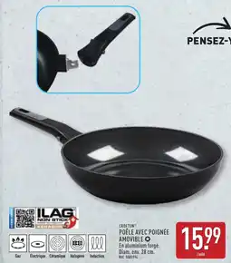 ALDI CROFTON Poêle avec poignée amovible offre