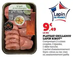 Bi1 Plateau grilladou lapin ribot offre
