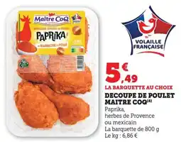 Bi1 Decoupe de poulet maitre coq offre