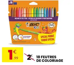 Stokomani BIC Kids 18 feutres de coloriage offre