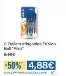 Monoprix Pilot - rollers effacables frixion ball offre