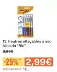 Monoprix Bic - 13. feutres effacables à sec bic offre