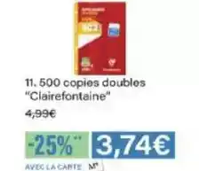 Monoprix Clairefontaine - copies doubles clairefonaine offre