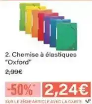 Monoprix Oxford - chemise à élastiques offre