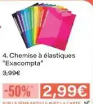 Monoprix Exacompta - chemise à élastiques exacompta offre