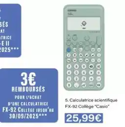 Monoprix Casio - fx-92 collège casio offre