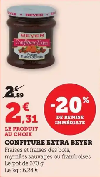 Bi1 Confiture extra beyer offre