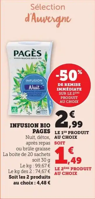Bi1 Infusion bio pages offre