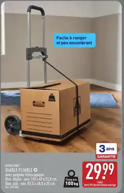 ALDI WORKZONE Diable pliable offre