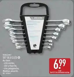 ALDI WORKZONE Set de 8 clés offre