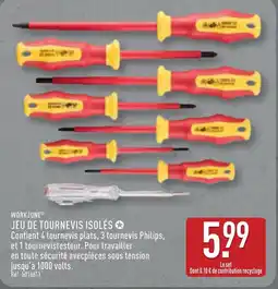 ALDI WORKZONE Jeu de tournevis isolés offre