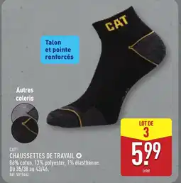 ALDI CAT Chaussettes de travail offre