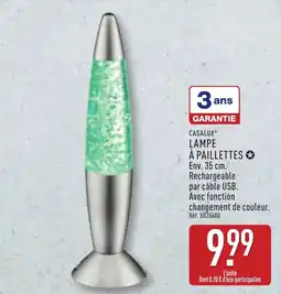 ALDI CASALUX Lampe à paillettes offre