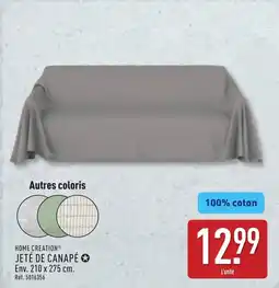 ALDI HOME CREATION Jeté de canapé offre