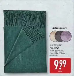 ALDI HOME CREATION Plaid offre