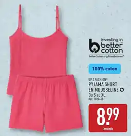 ALDI UP 2 FASHION Pyjama short en mousseline offre