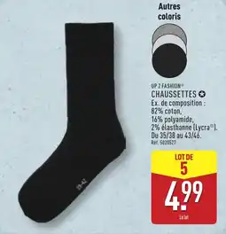 ALDI UP 2 FASHION Chaussettes offre