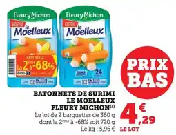 Bi1 Batonnets de surimi le moelleux fleury michon offre