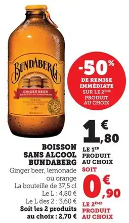Bi1 Boisson sans alcool bundaberg offre