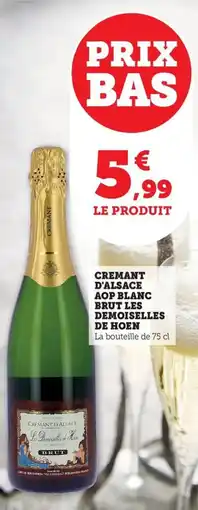 Bi1 Cremant d'alsace aop blanc brut les demoiselles de hoen offre