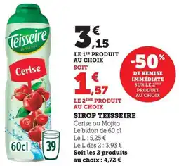 Bi1 Sirop teisseire offre