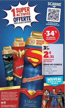 Bi1 Sirop dc comics offre