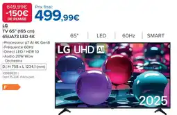 Costco LG TV 65UA73 LED 4K offre